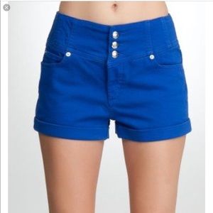 Bebe blue shorts